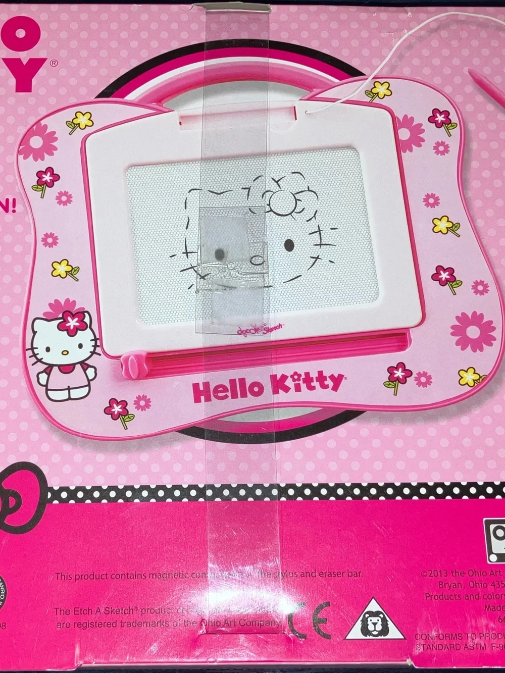 Hello Kitty Pink Doodle Sketch Magnetic Drawing Tablet
